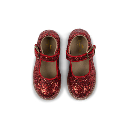 Konges Sløjd Glitter Fairy Costume, Ma Grande Cerise, Cape and Shoes - Shoe Size 23-30