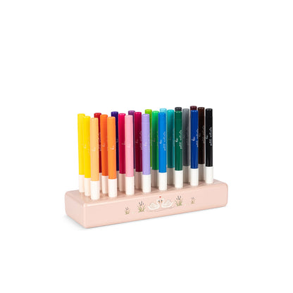 Konges Sløjd Markers in Wooden Holder, 24 Colours – Mizumi big