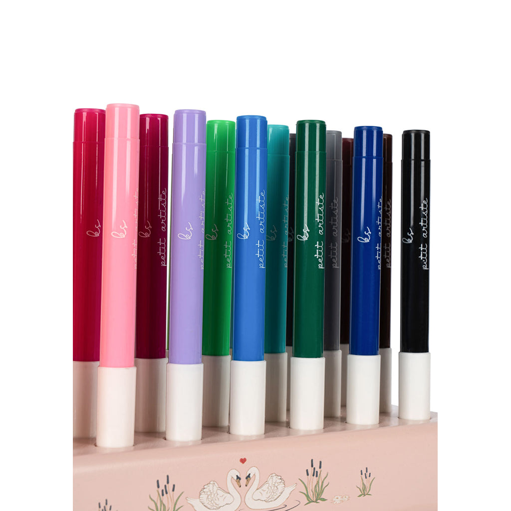 Konges Sløjd Markers in Wooden Holder, 24 Colours – Mizumi big