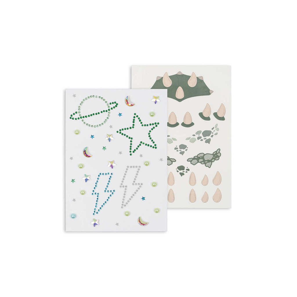 Konges Sløjd Tattoos and Self-Adhesive Gems, Blue