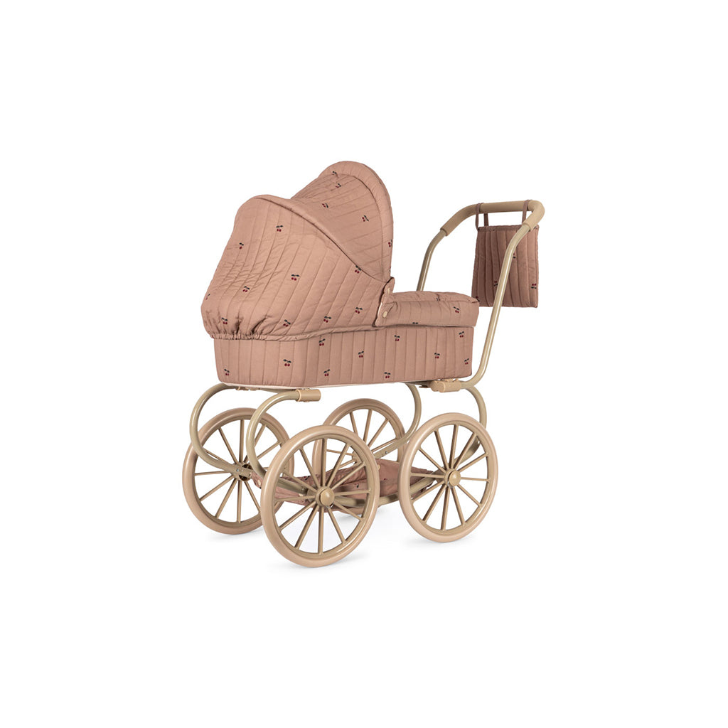 Konges Sløjd Minnie Doll Pram with Bag - Cherry Blush