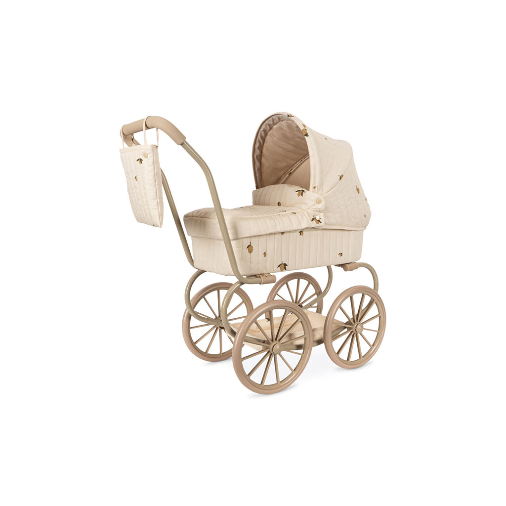 Konges Sløjd Minnie Doll Stroller with Bag - Lemon