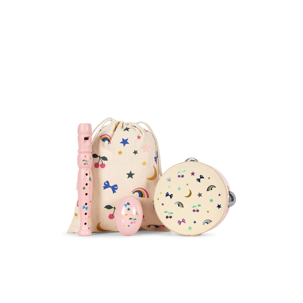 Konges Sløjd Little Set with Musical Instruments, Rainbow Twinkle