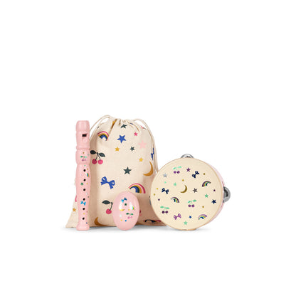 Konges Sløjd Little Set with Musical Instruments, Rainbow Twinkle