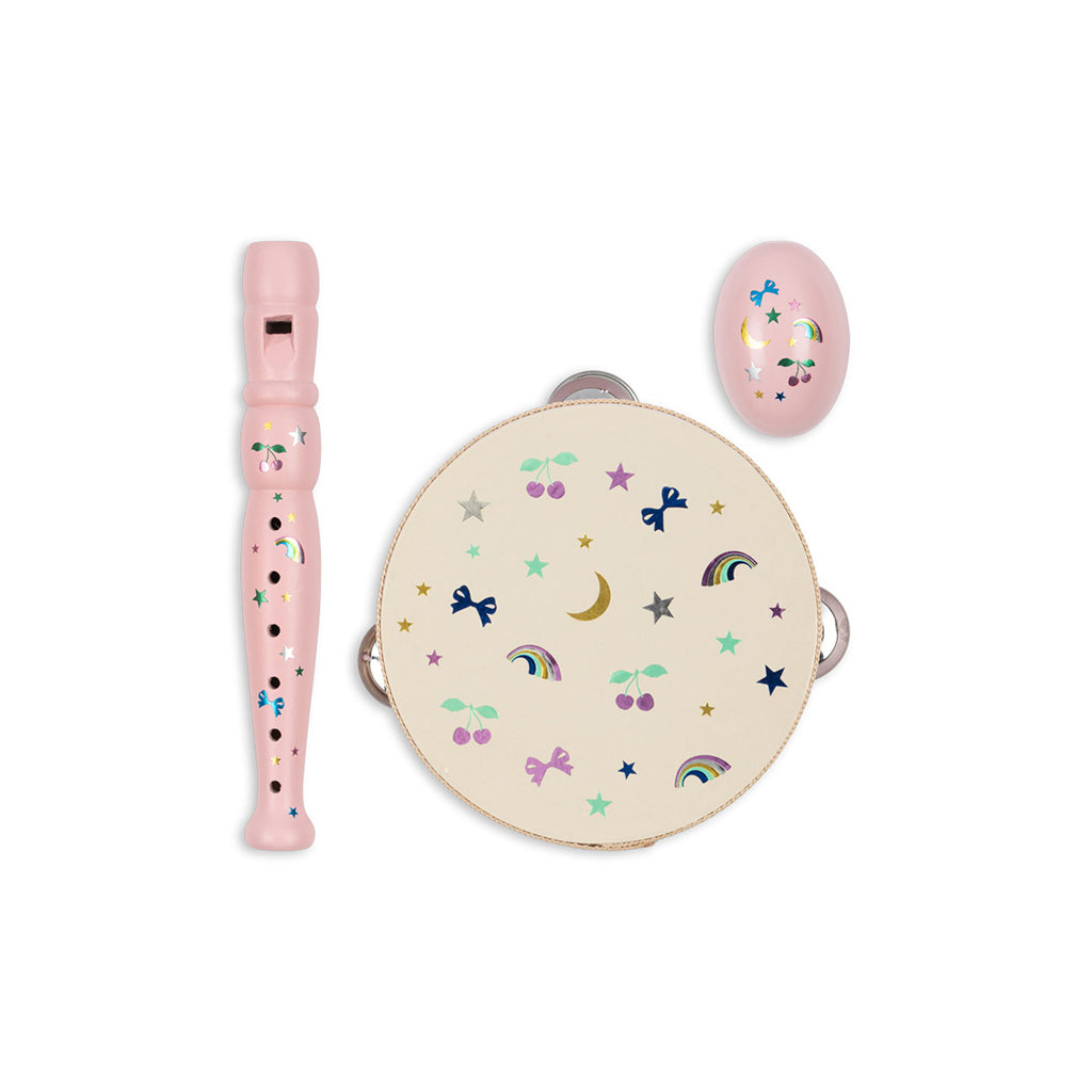 Konges Sløjd Little Set with Musical Instruments, Rainbow Twinkle