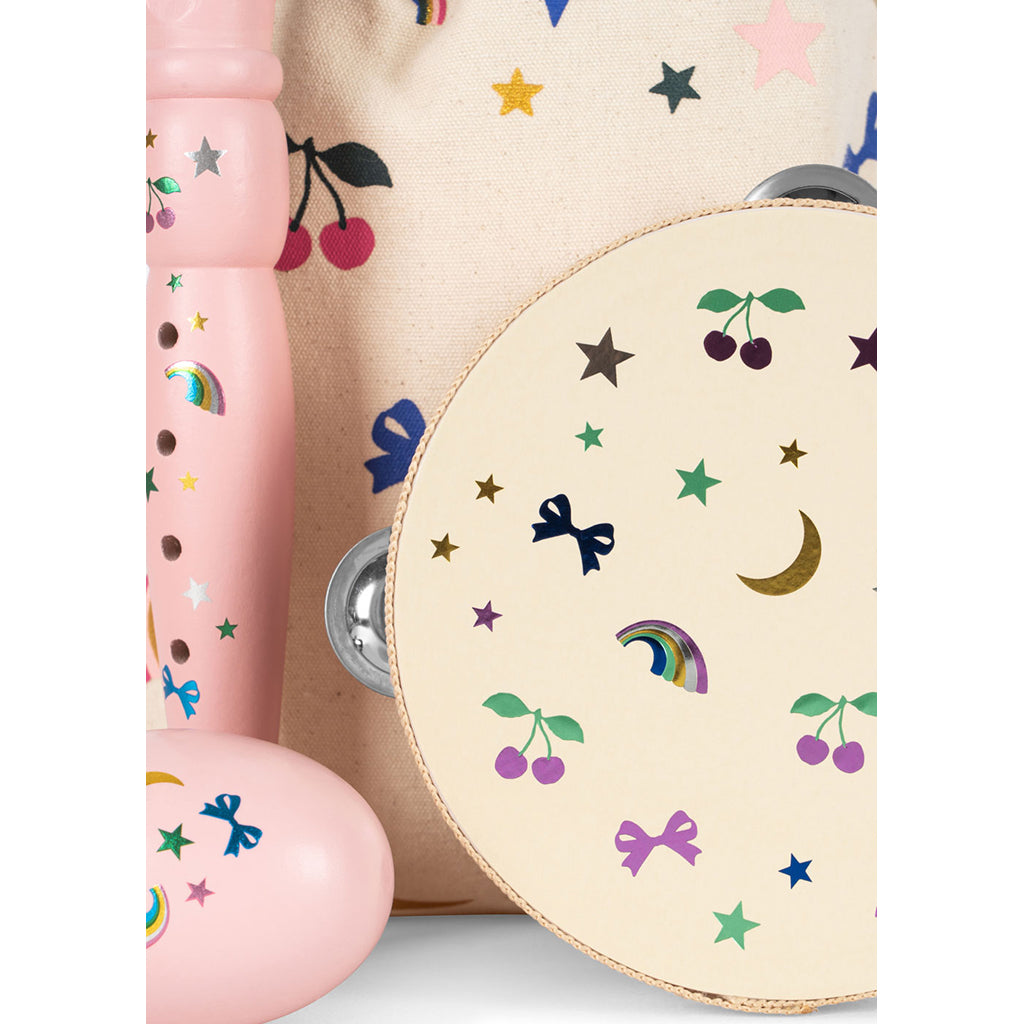 Konges Sløjd Little Set with Musical Instruments, Rainbow Twinkle