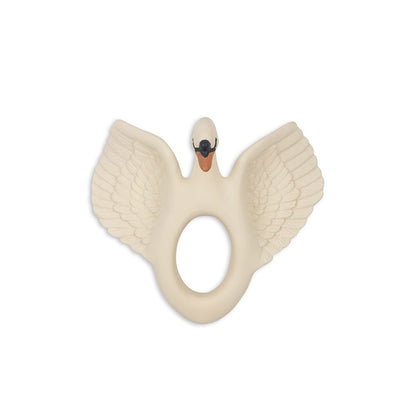 Konges Sløjd Natural Rubber Teething Ring, Swan