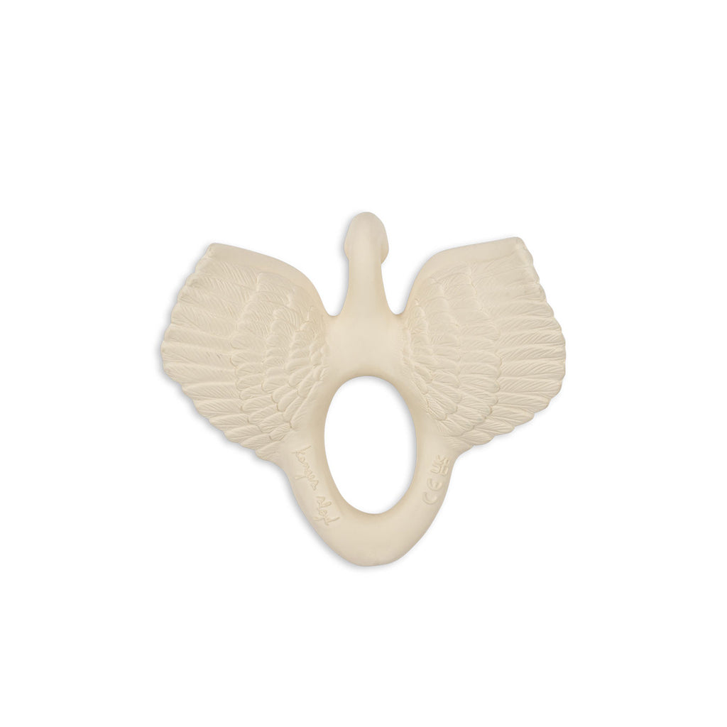Konges Sløjd Natural Rubber Teething Ring, Swan
