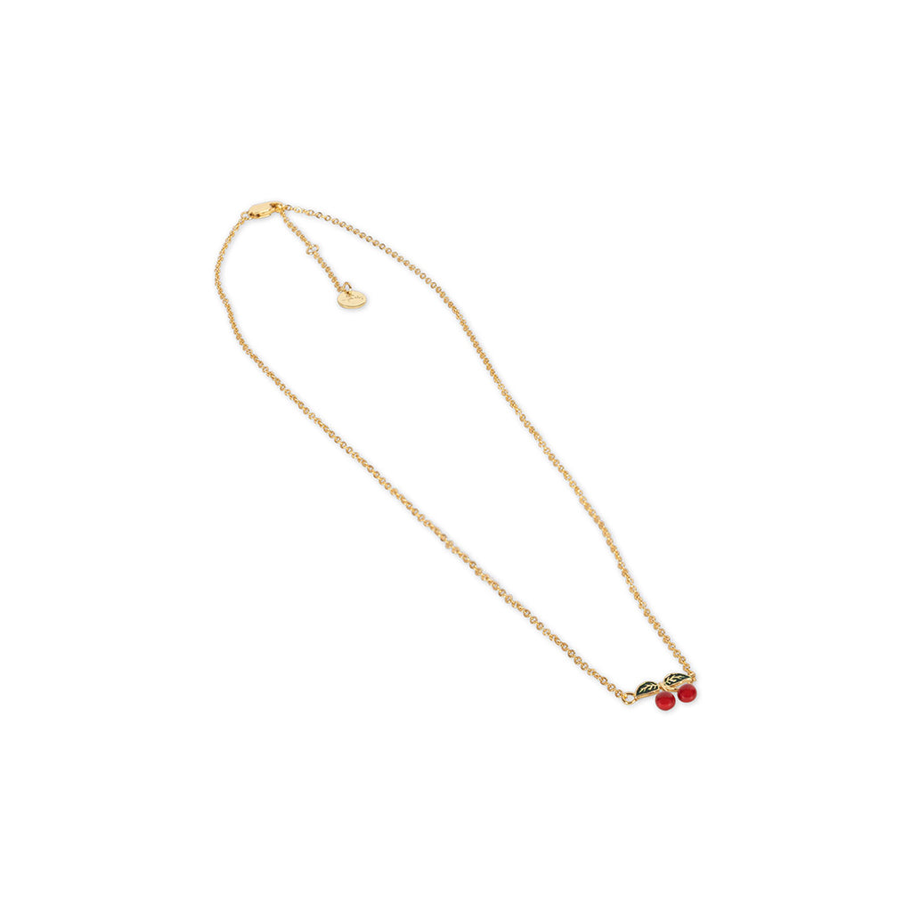 Konges Sløjd 24K Gold-Plated Necklace, Cherry