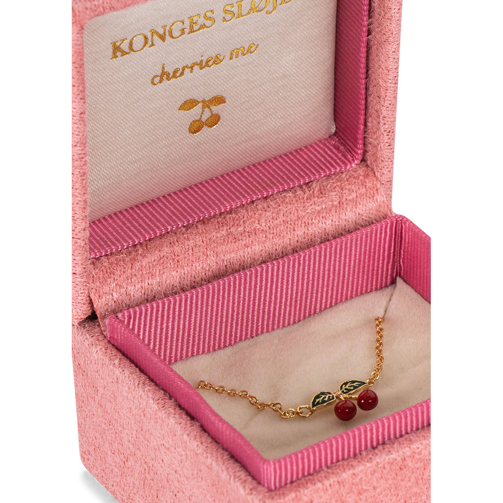 Konges Sløjd 24K Gold-Plated Necklace, Cherry