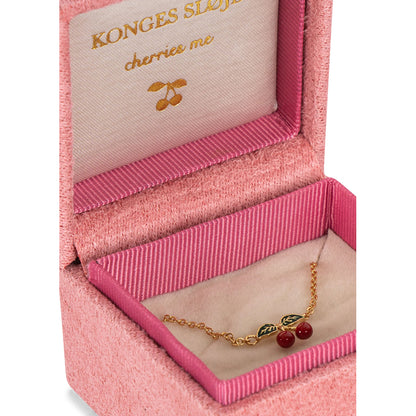 Konges Sløjd 24K Gold-Plated Necklace, Cherry