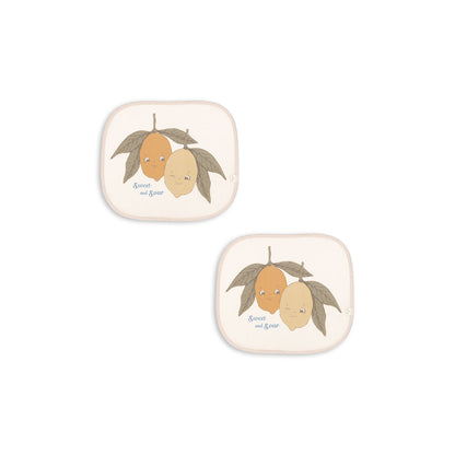 Konges Sløjd, Car Sunshade, Window Shade for Car Windows, 2-Pack - Ciao Limone