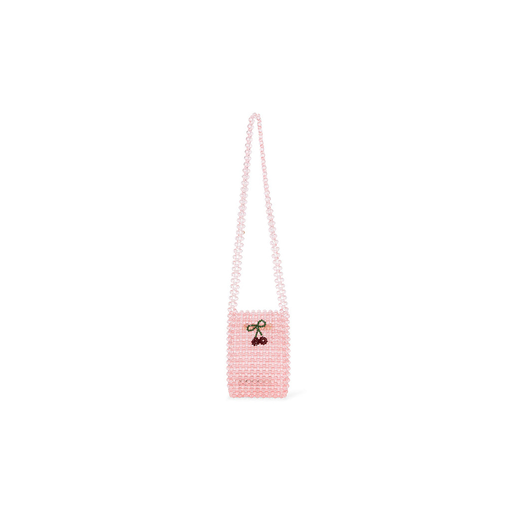 Konges Sløjd Perla Strap Wallet/Crossbody Pearl Bag/Wallet for Children - Peony