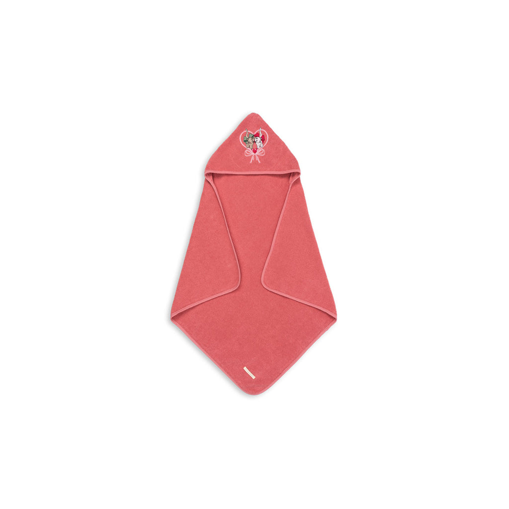 Konges Sløjd Terry Towel with Hood, Flamingo Plume