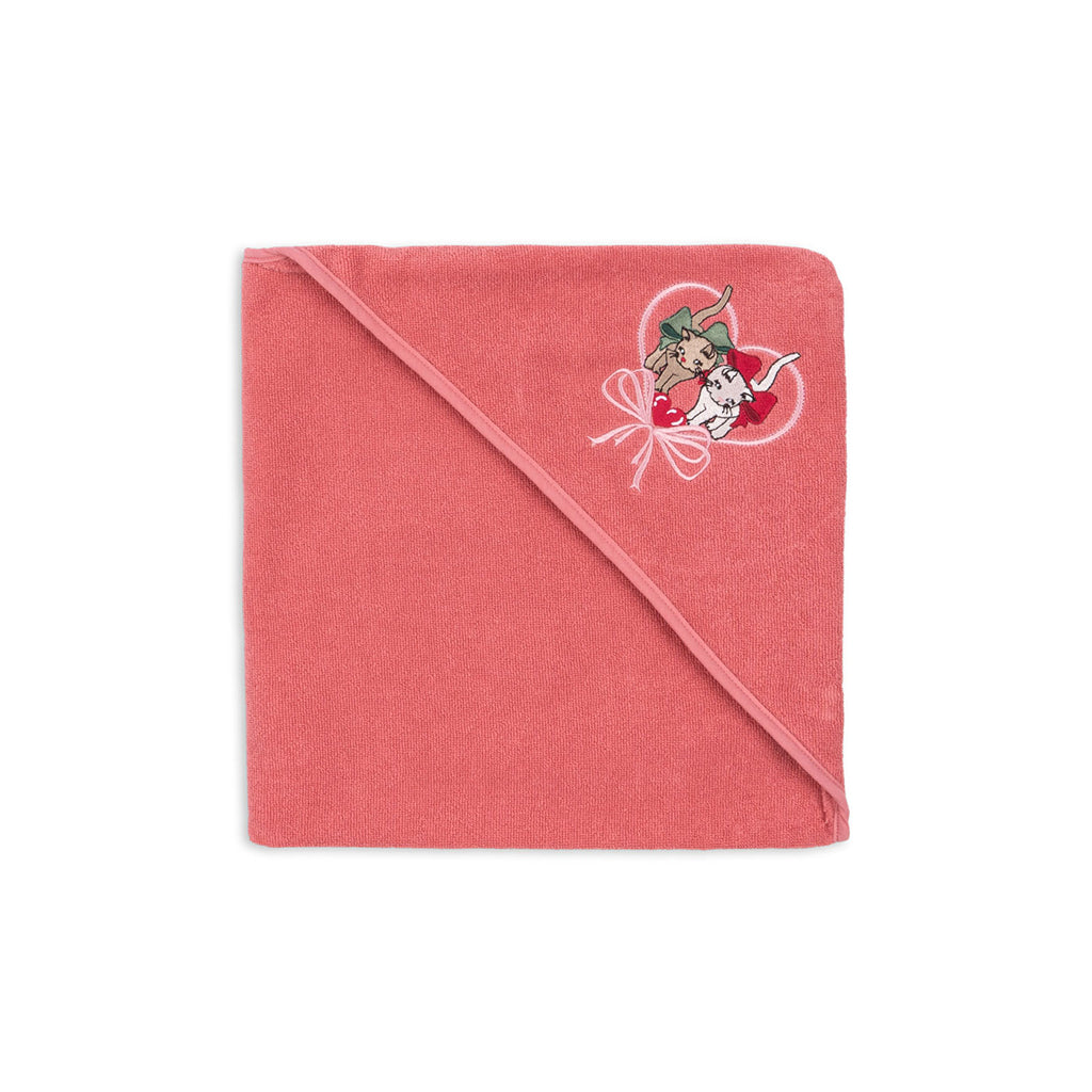 Konges Sløjd Terry Towel with Hood, Flamingo Plume