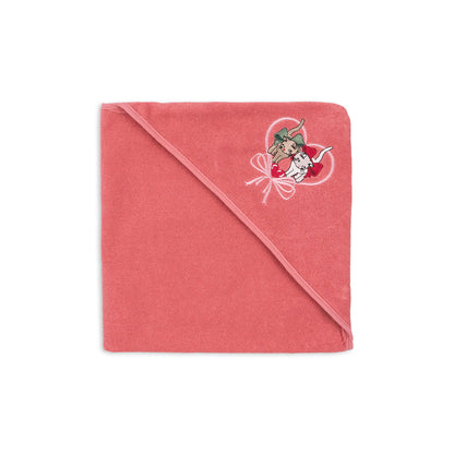 Konges Sløjd Terry Towel with Hood, Flamingo Plume