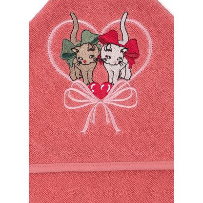 Konges Sløjd Terry Towel with Hood, Flamingo Plume