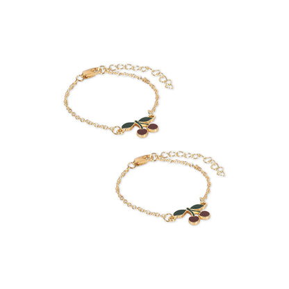 Konges Sløjd Bracelet Duo, 2-Pack – Cherry Bestie
