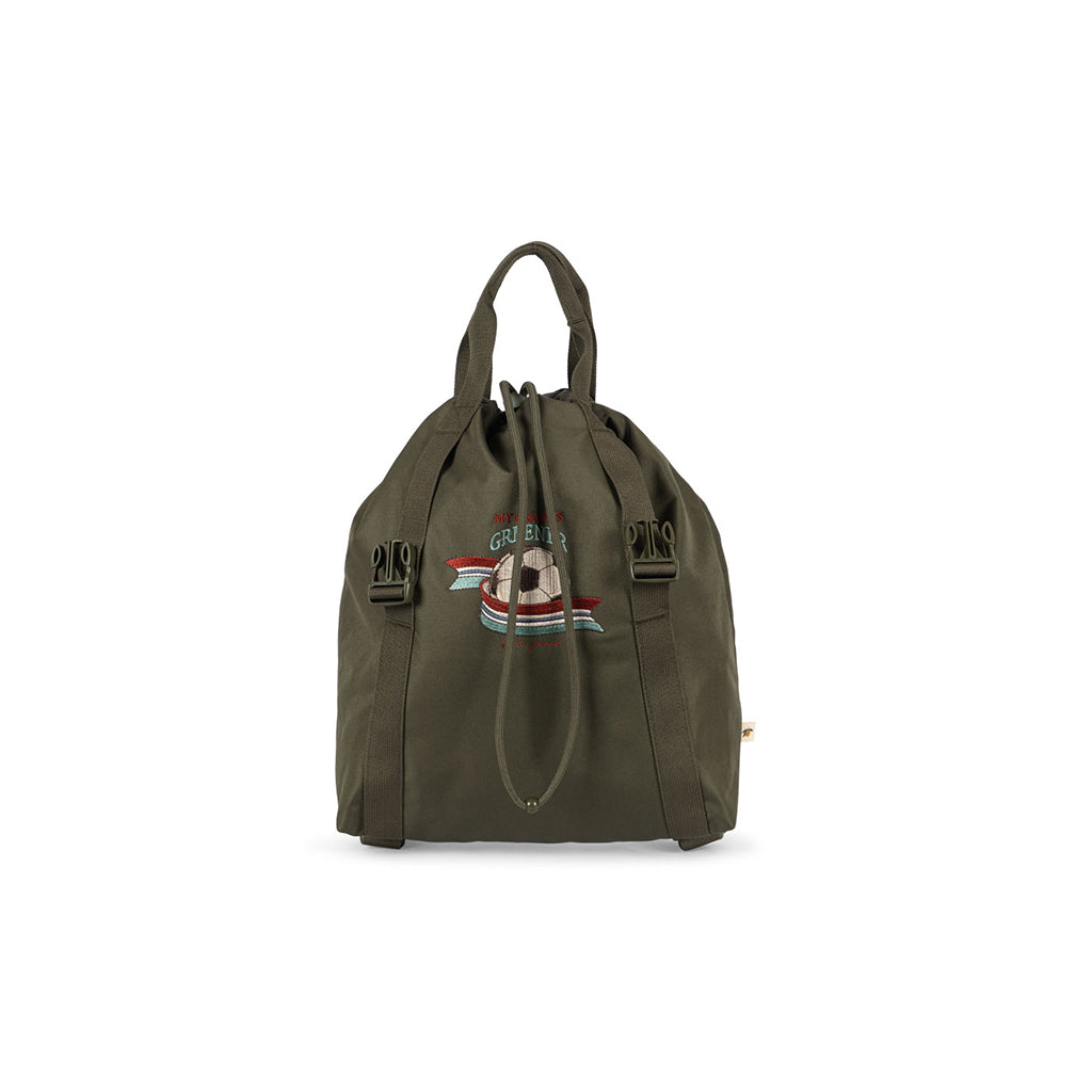 Konges Sløjd Clover School Bag with Gym Bag and Rain Cover, Kalamata