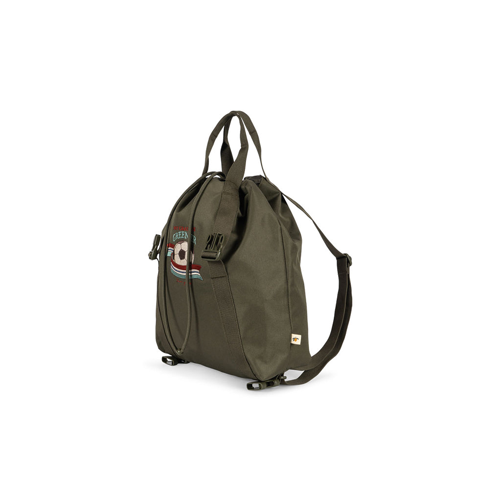 Konges Sløjd Clover School Bag with Gym Bag and Rain Cover, Kalamata