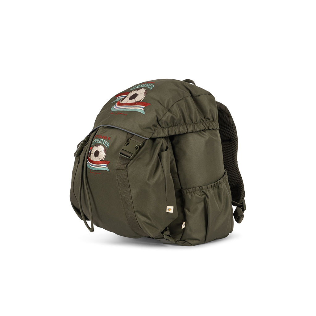 Konges Sløjd Clover School Bag with Gym Bag and Rain Cover, Kalamata