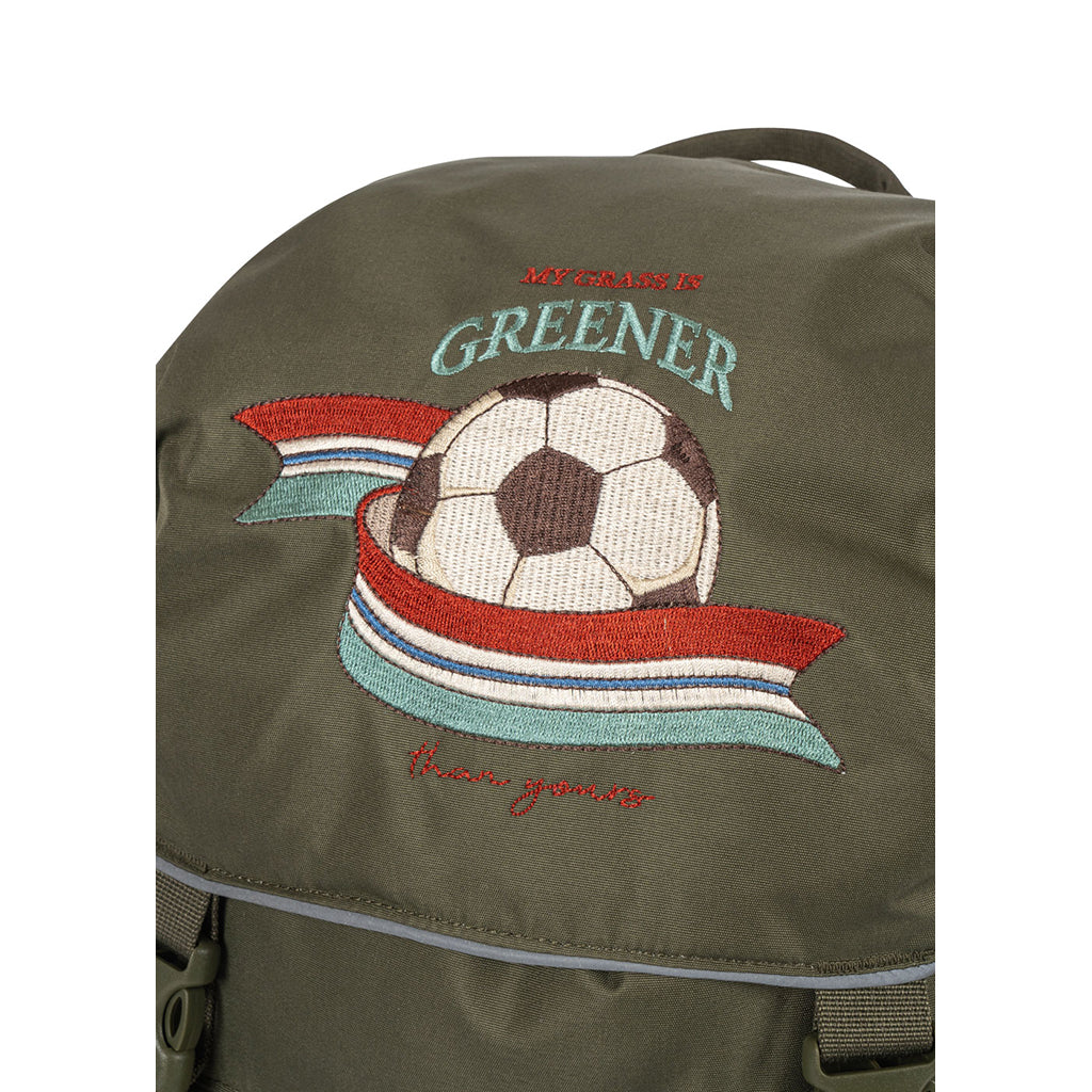 Konges Sløjd Clover School Bag with Gym Bag and Rain Cover, Kalamata