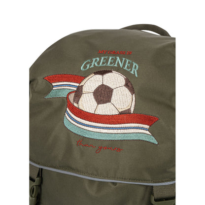 Konges Sløjd Clover School Bag with Gym Bag and Rain Cover, Kalamata