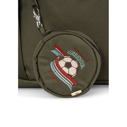 Konges Sløjd Clover School Bag with Gym Bag and Rain Cover, Kalamata