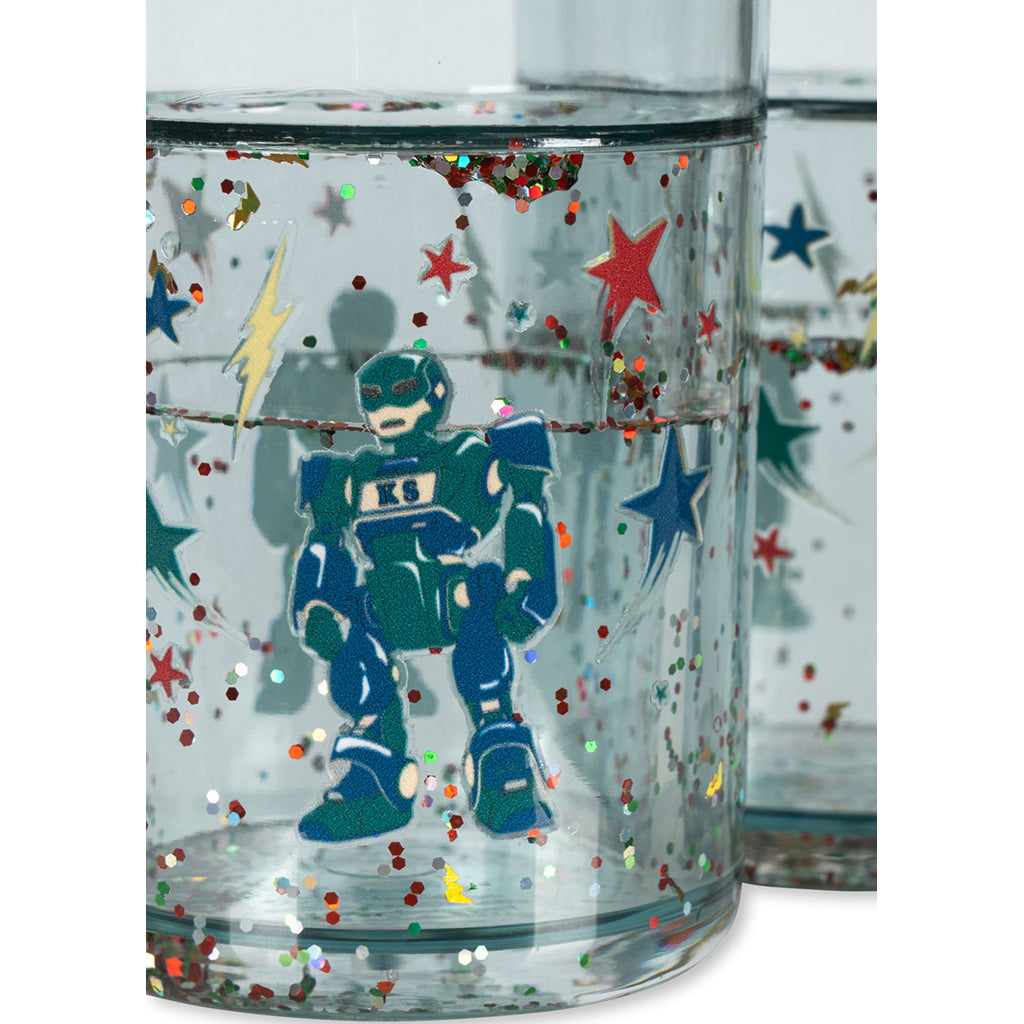 2 PACK GLITTER CUPS