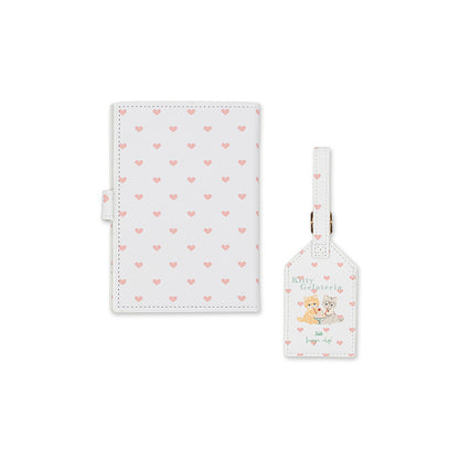 Konges Sløjd Travel Set, Passport Holder and Name Tag - Kitty Gelanteria