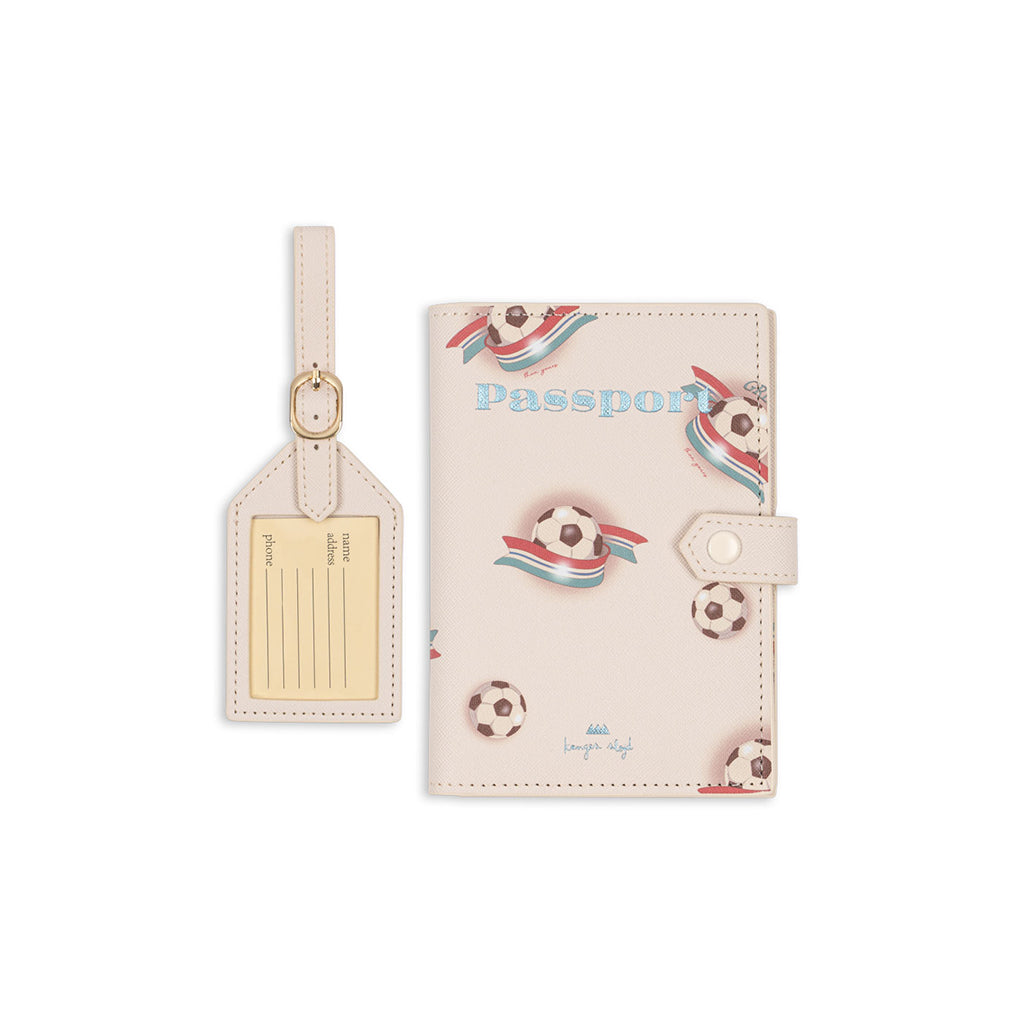 Konges Sløjd Travel Set, Passport Holder and Name Tag - Kick it