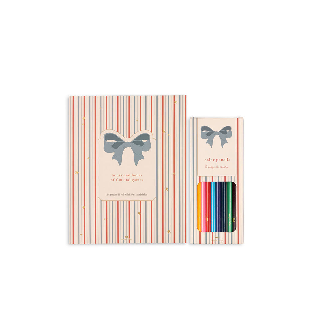 Konges Sløjd Activity Book with Colour Pencils and Stickers – Multi