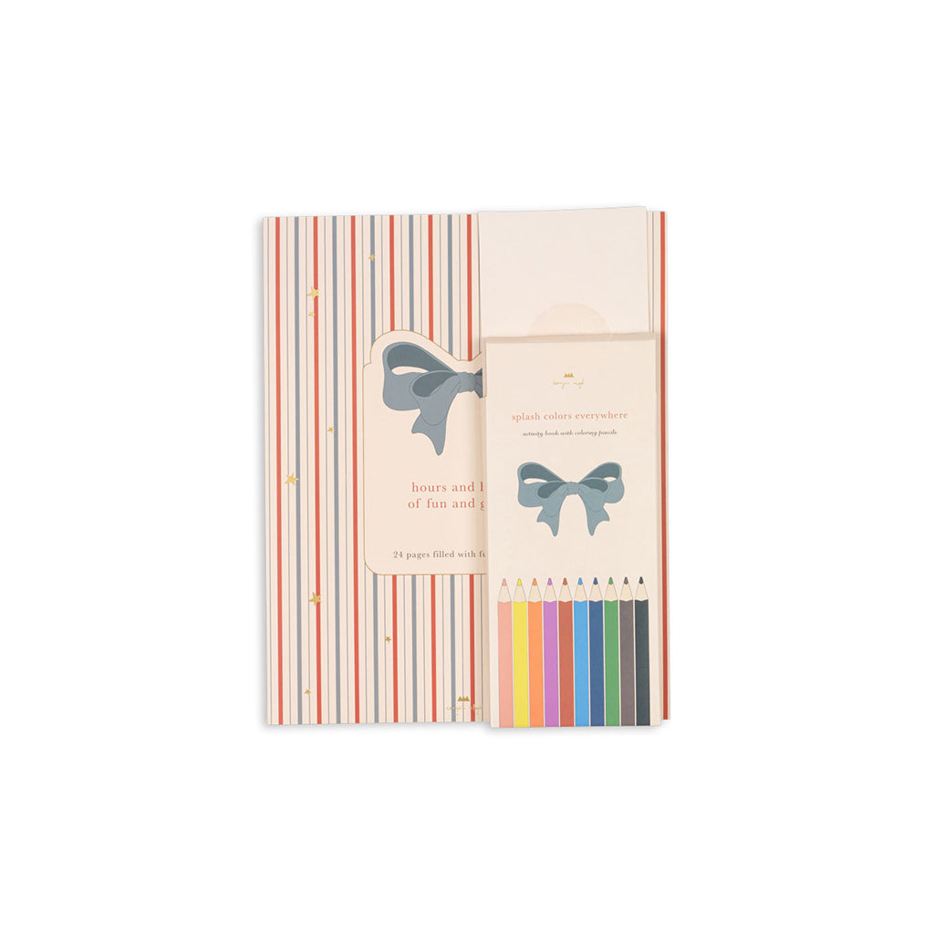Konges Sløjd Activity Book with Colour Pencils and Stickers – Multi
