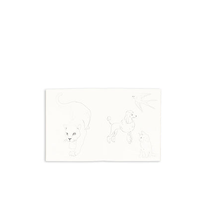 Konges Sløjd Coloring Book and Color Pencils, Green Tea Check