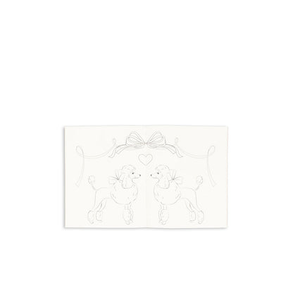 Konges Sløjd Coloring Book and Color Pencils, Green Tea Check