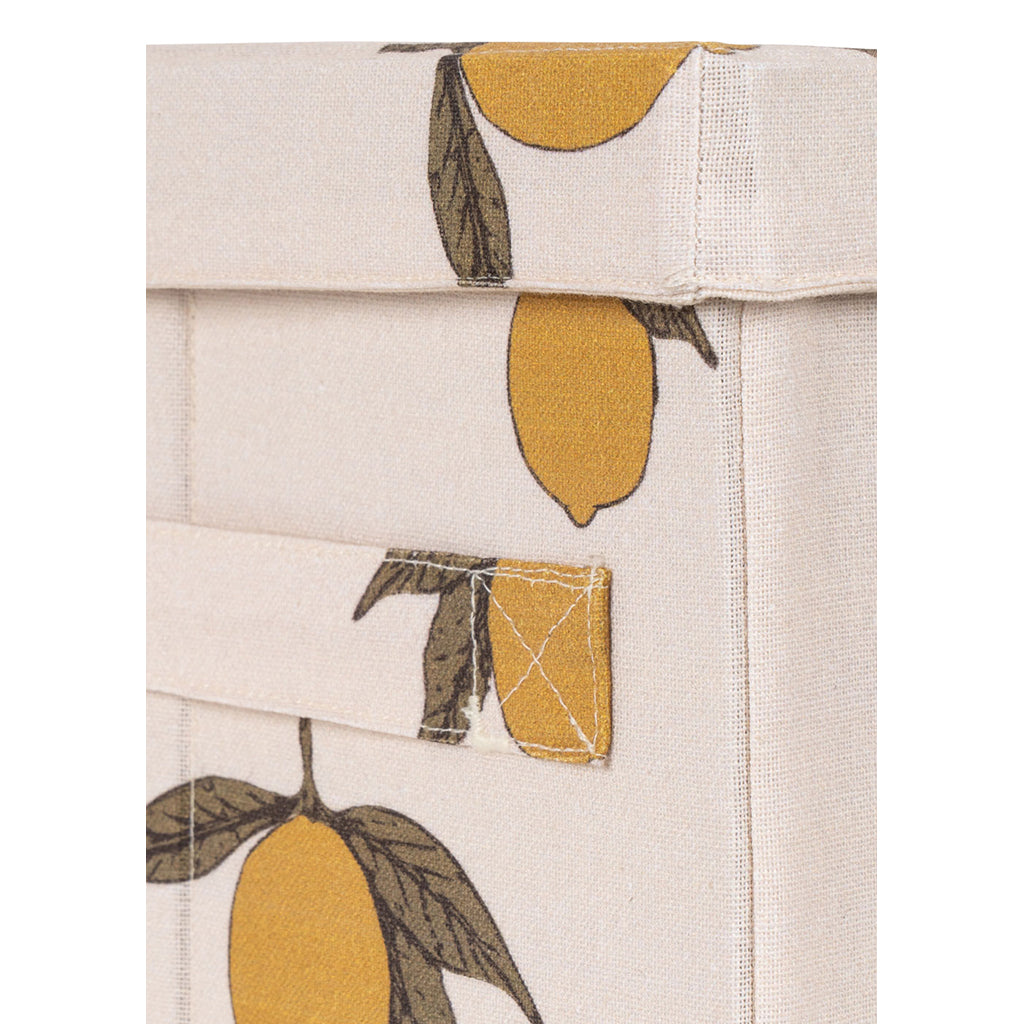 Konges Sløjd Fabric Storage Box, Small - Lemon