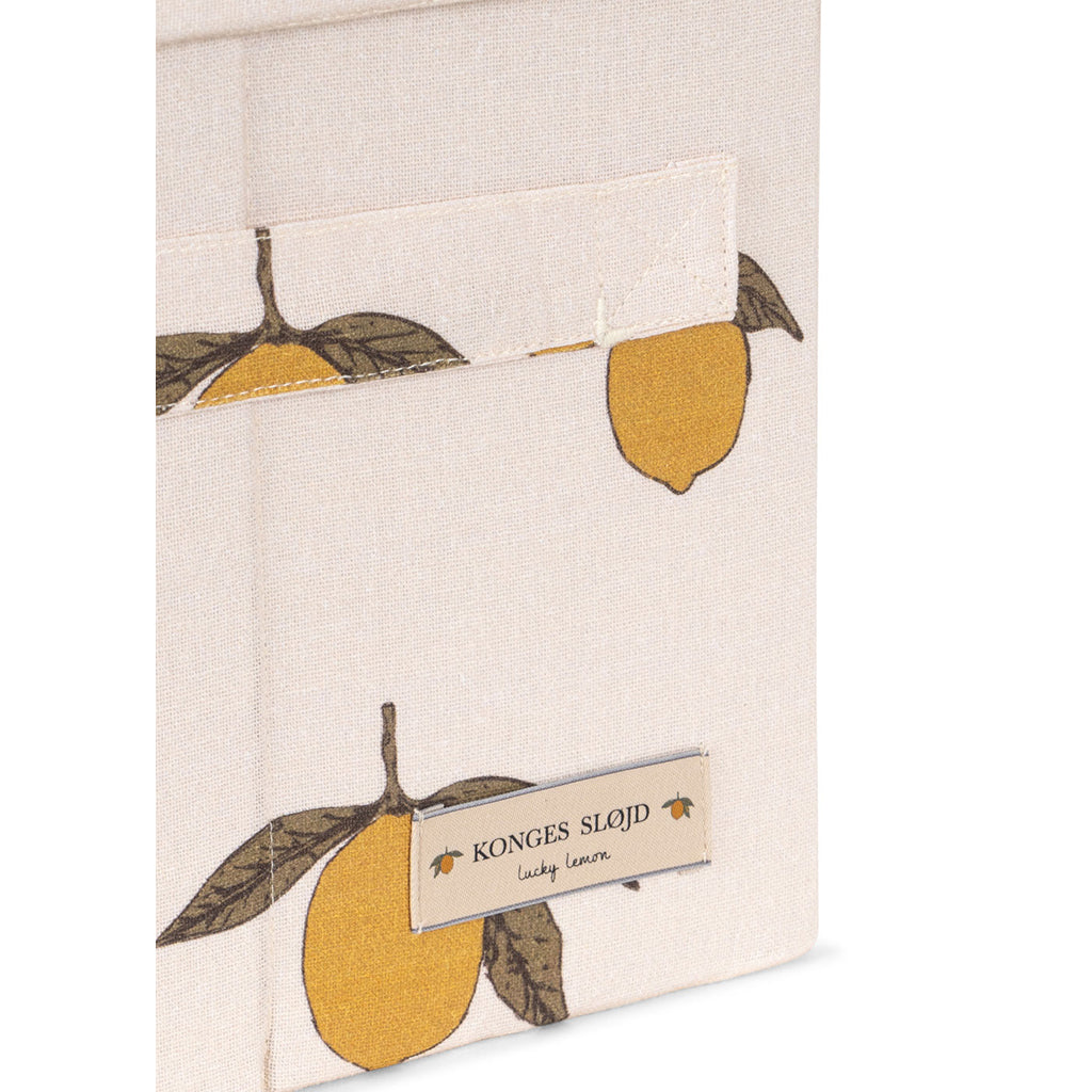 Konges Sløjd Fabric Storage Box, Small - Lemon
