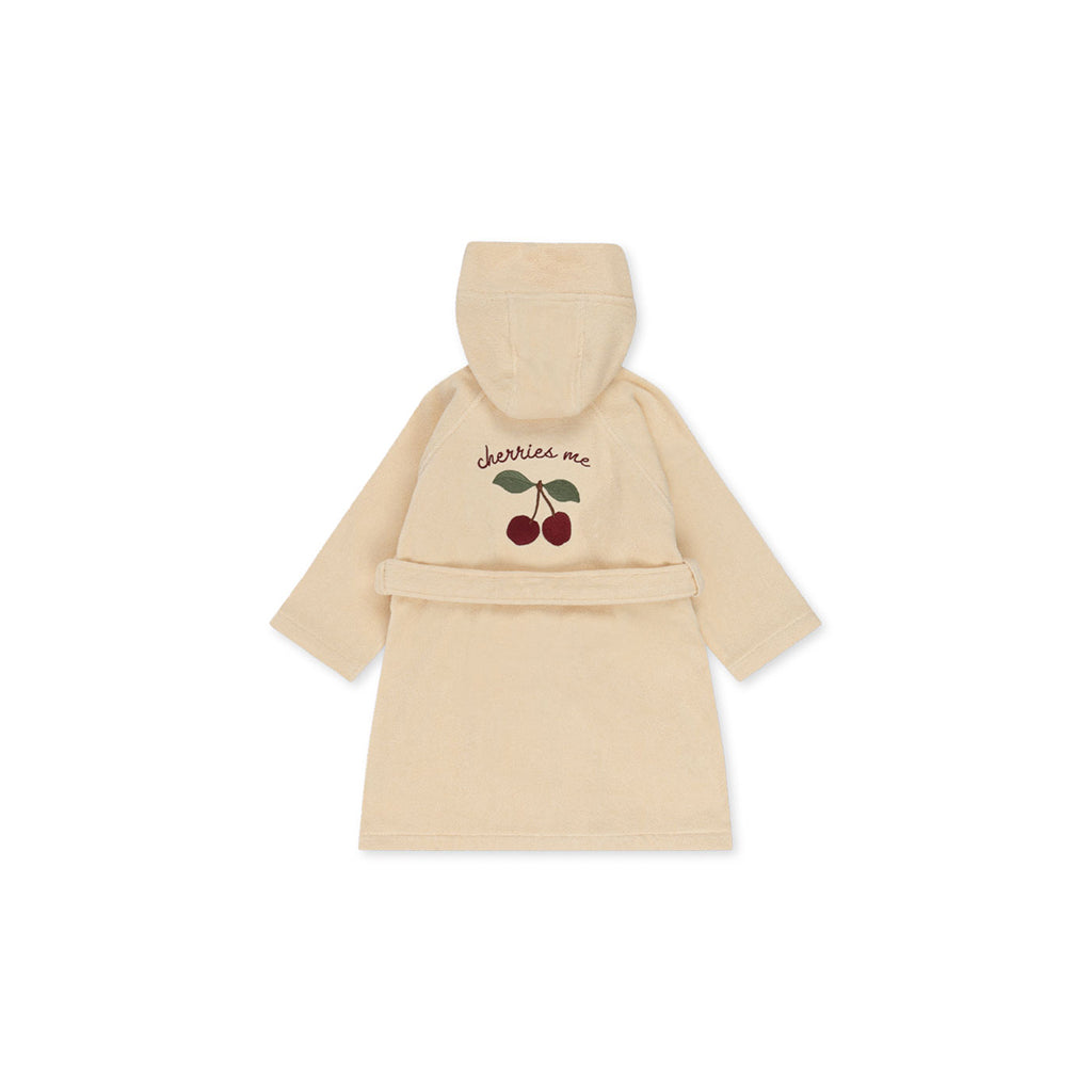 Konges Sløjd Terry Bathrobe for Kids, Cherry - Sizes: Baby, Toddler, Junior