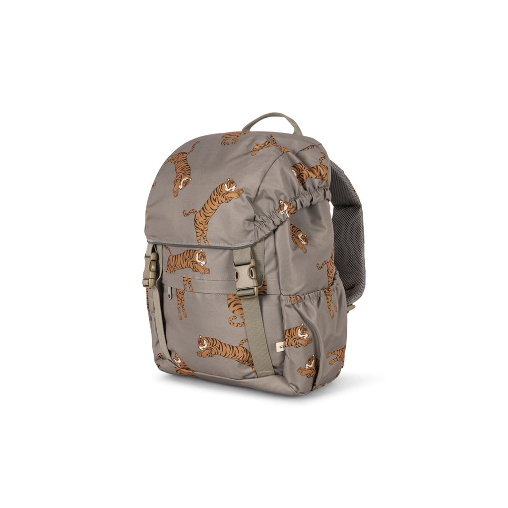 Konges Sløjd Clover School Backpack with Gym Bag and Rain Cover - Tiger Oak