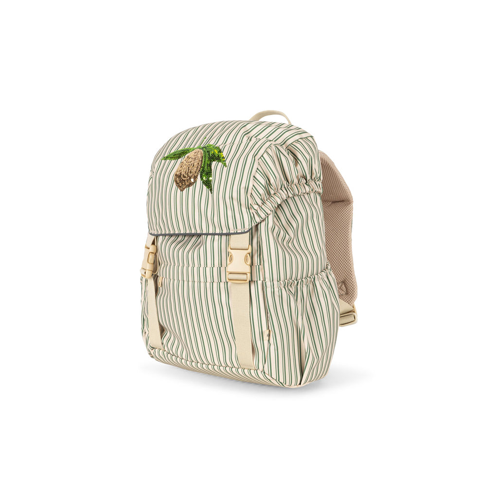 Konges Sløjd Clover School Backpack with Gym Bag and Rain Cover - Duo Verde