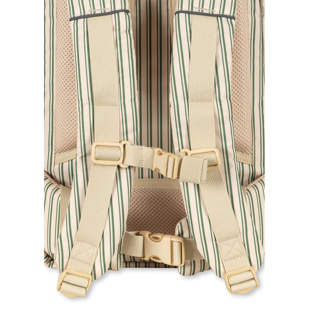 Konges Sløjd Clover School Backpack with Gym Bag and Rain Cover - Duo Verde