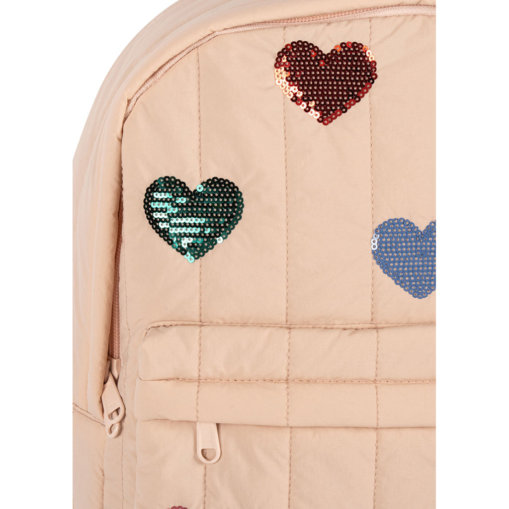 Konges Sløjd Juno Midi Backpack with Sequin Designs, Cameo Rose