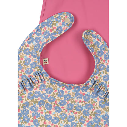 Konges Sløjd Ruffled Bibs, 2-Pack – Fleur rosier/Chateau rose