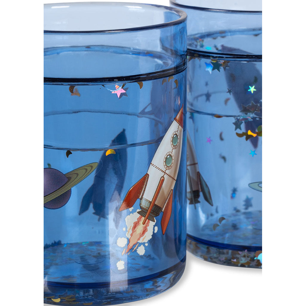 Konges Sløjd Glitter Cup, Set of 2 - Outer Space