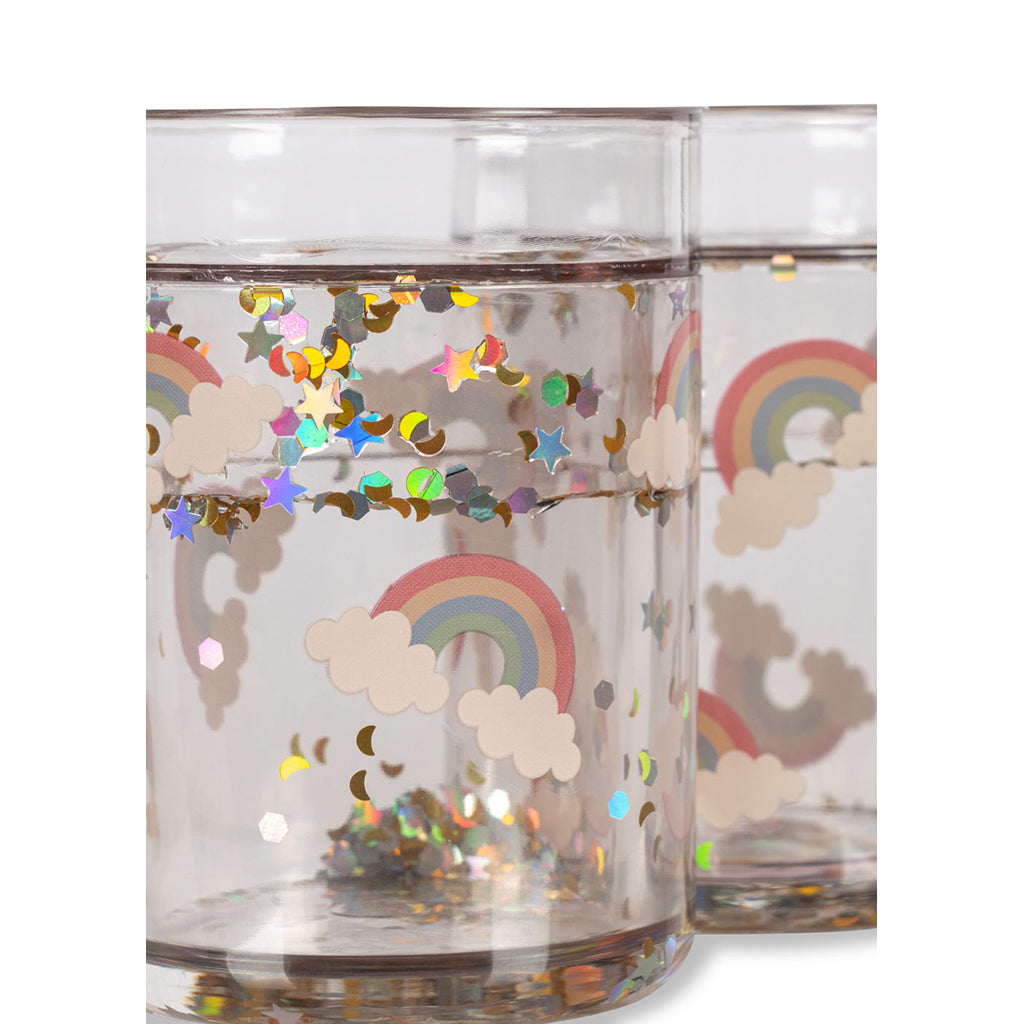Konges Sløjd Glitter Cup, 2-Pack - Rainbow