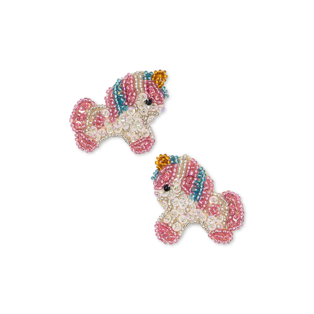 Konges Sløjd Hair Clips with Pearls, Set of 2 – Unicorn Beaded