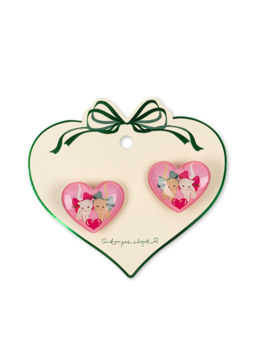 Konges Sløjd Vilma Hair Clips 2-Pack, Bow Kitty