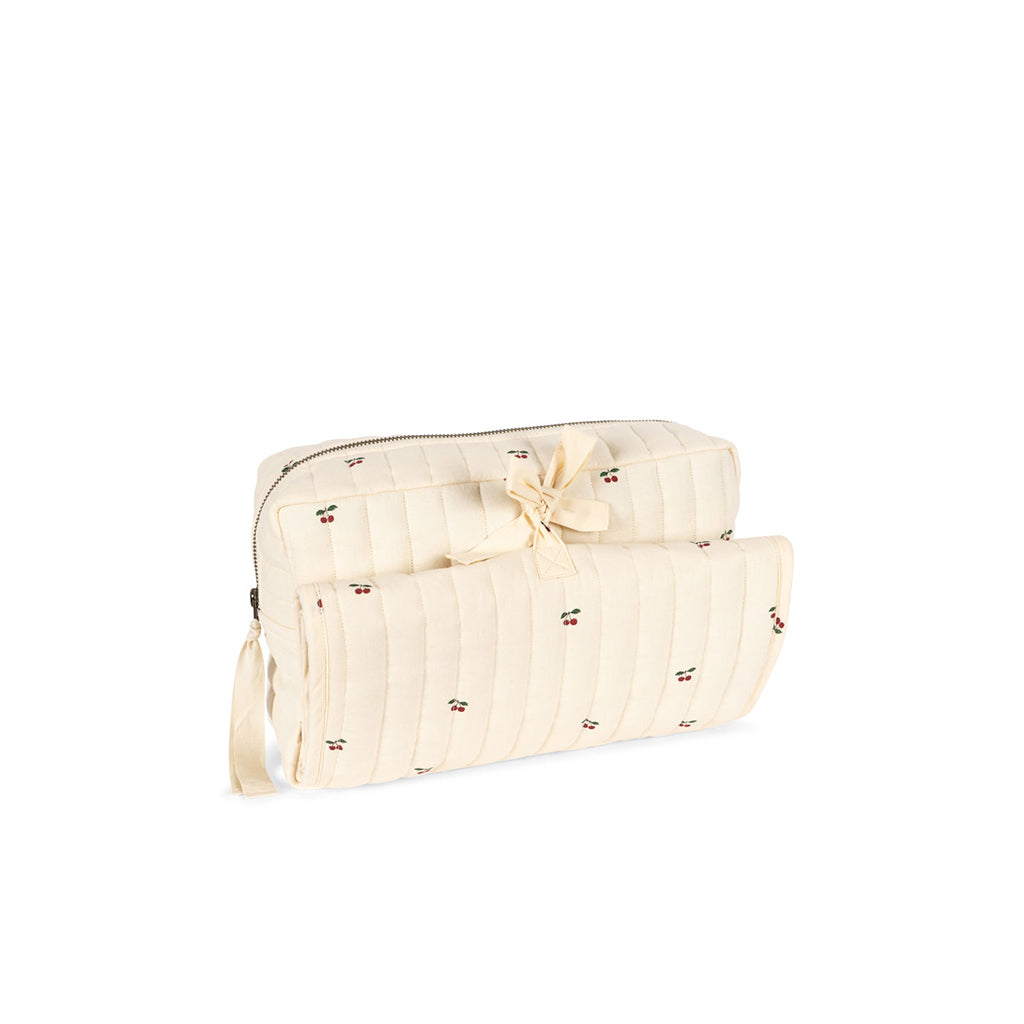 Konges Sløjd Bonnie Diaper Bag and Changing Mat in One, Cherry