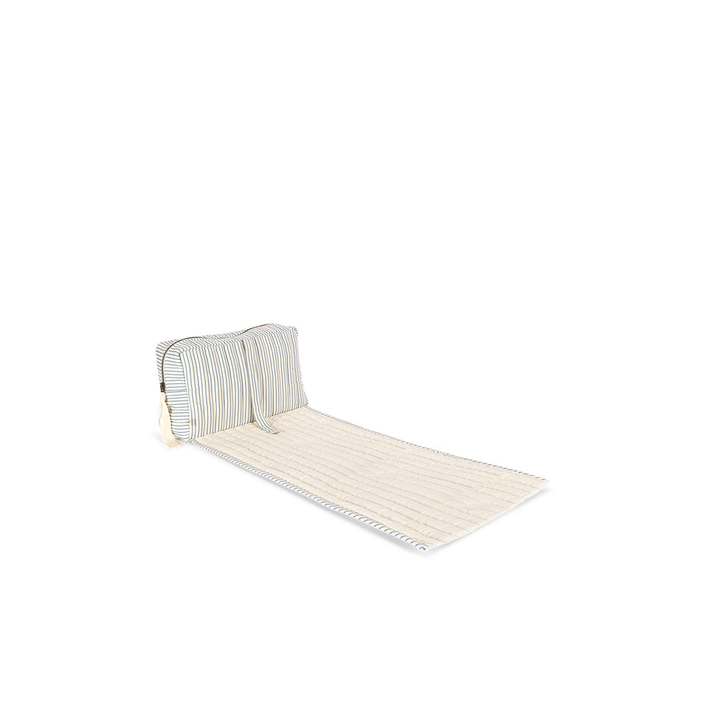 Konges Sløjd Bonnie Changing Bag with Integrated Changing Mat, Stripe Blue