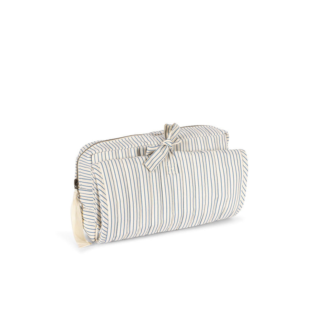 Konges Sløjd Bonnie Changing Bag with Integrated Changing Mat, Stripe Blue